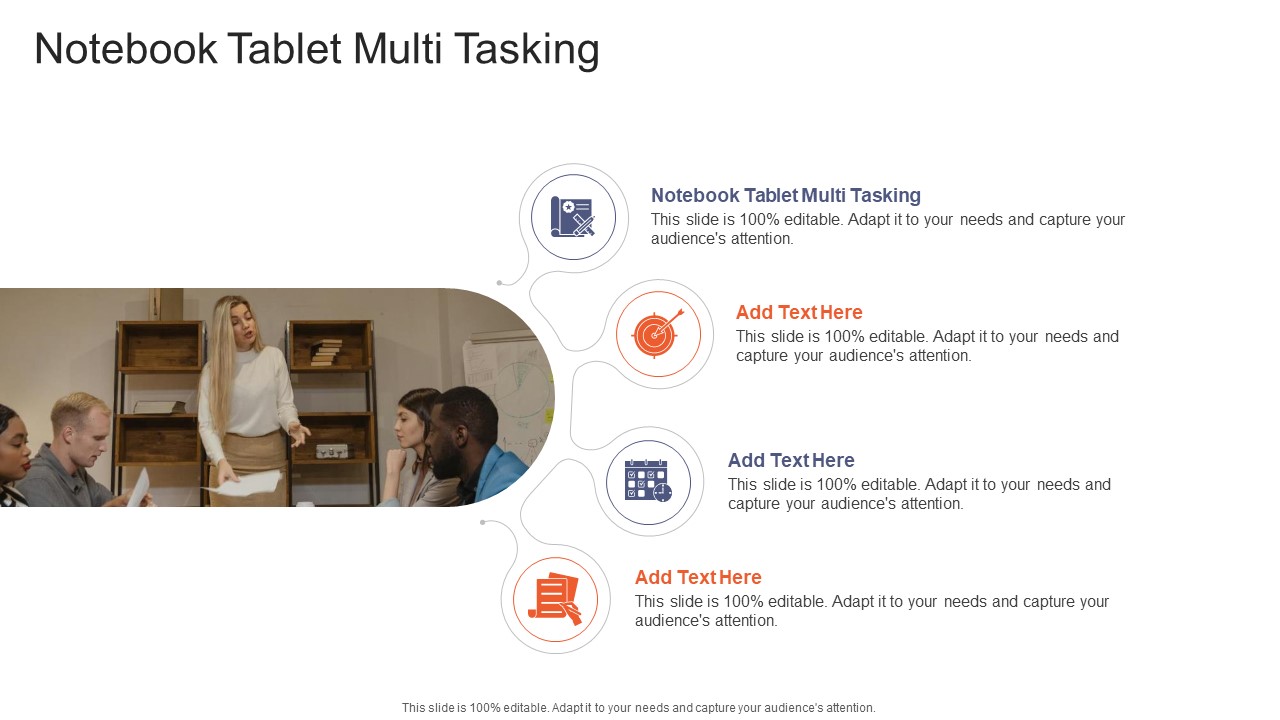 Notebook Tablet Multi Tasking In Powerpoint And Google Slides Cpb