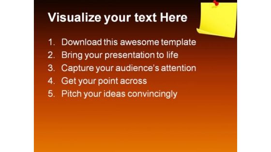 Notice Paper Business PowerPoint Backgrounds And Templates 1210