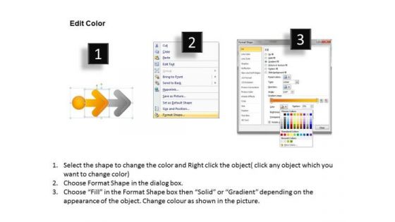 Noticeable Arrow Presentation 2 Stages Free Examples Of Business Plan PowerPoint Slides