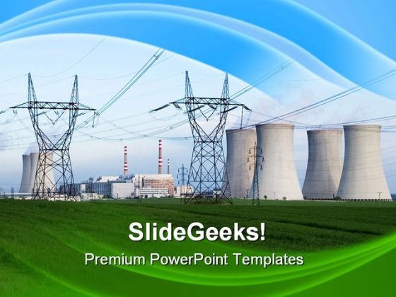 Nuclear Power Station Technology PowerPoint Themes And PowerPoint Slides 0311
