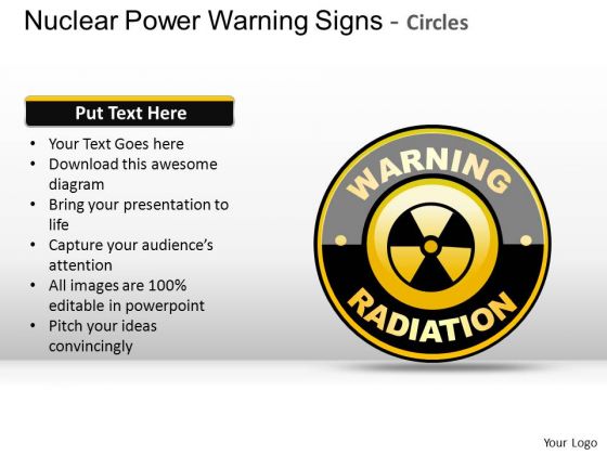 Nuclear Power Warning Signs Radiation PowerPoint Slides And Ppt Diagrams