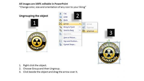 Nuclear Power Warning Signs Radiation PowerPoint Slides And Ppt Diagrams