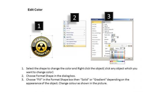 Nuclear Power Warning Signs Radiation PowerPoint Slides And Ppt Diagrams