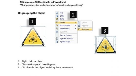 Nuclear Power Warning Signs Triangle PowerPoint Slides And Ppt Diagram Templates