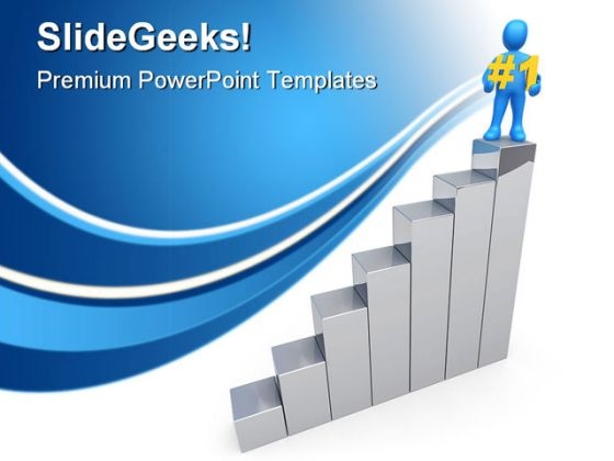 Number One In Business PowerPoint Templates And PowerPoint Backgrounds 0411