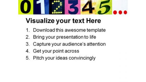 Numbers Education PowerPoint Backgrounds And Templates 1210