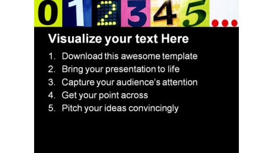 Numbers Education PowerPoint Backgrounds And Templates 1210