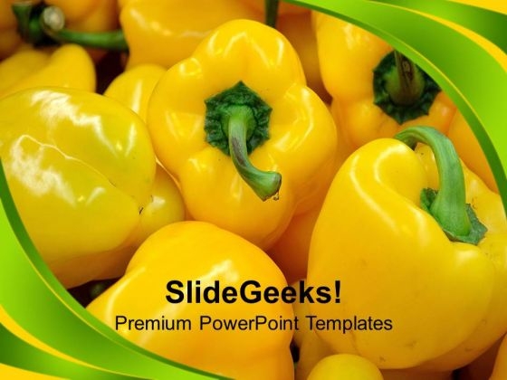 Nutritious And Healthy Pepper Vegetables PowerPoint Templates Ppt Backgrounds For Slides 0213