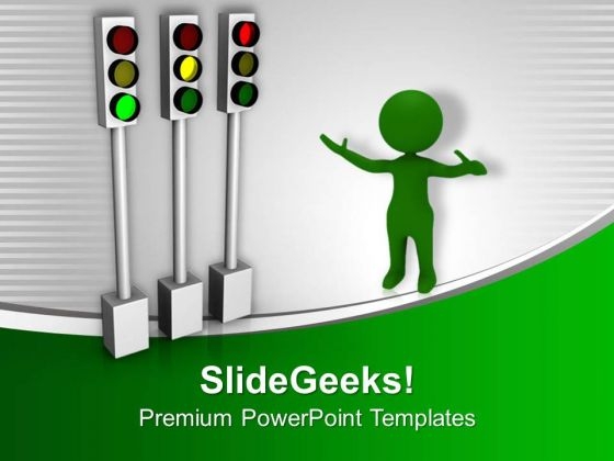 Obey The Traffic Rules Good For Health PowerPoint Templates Ppt Backgrounds For Slides 0713