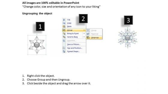 Of 6 Converging Issues Representing Single Process Cycle PowerPoint Slides
