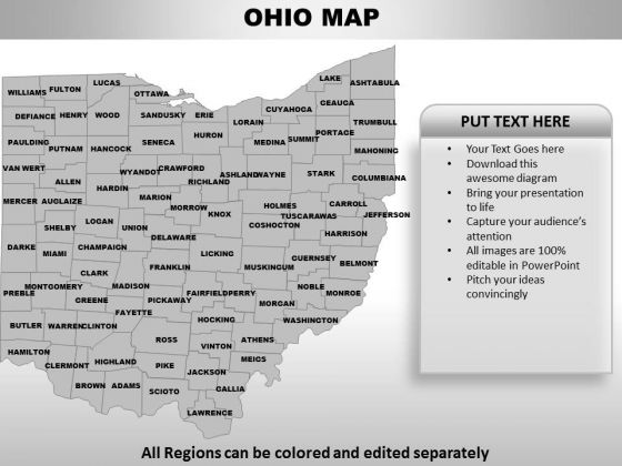 Ohio PowerPoint Maps