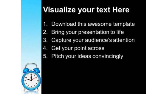 Old Fashioned Alarm Clock Future PowerPoint Templates And PowerPoint Themes 0712
