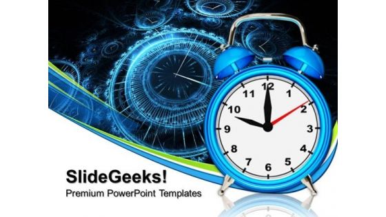 Old Fashioned Alarm Clock Future PowerPoint Templates And PowerPoint Themes 0712