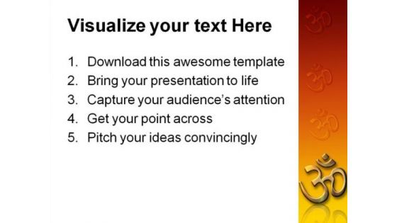 Om Abstract Religion PowerPoint Themes And PowerPoint Slides 0511