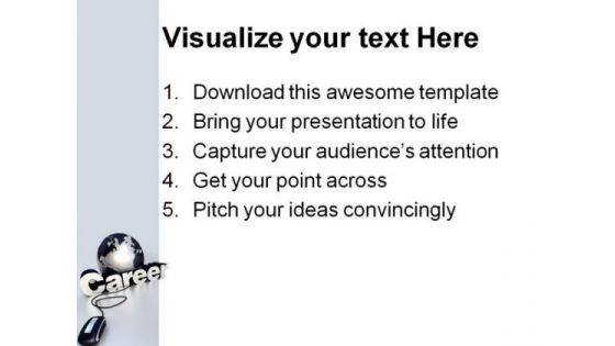 Online Career Search Education PowerPoint Background And Template 1210