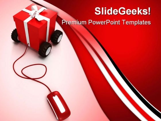 Online Christmas Shopping Internet PowerPoint Templates And PowerPoint Backgrounds 0311