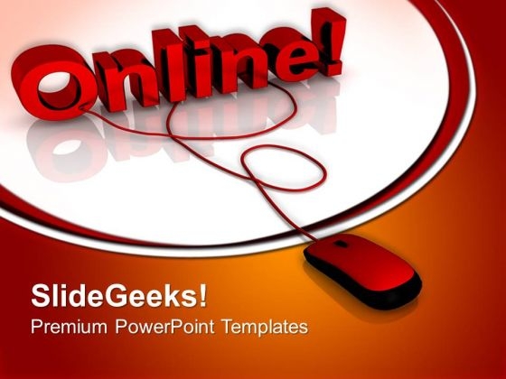 Online Connected Internet PowerPoint Templates And PowerPoint Themes 0712
