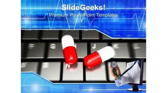 Online Medical Diagnosis PowerPoint Templates Ppt Backgrounds For Slides 0113