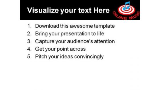 Online Music Entertainment PowerPoint Templates And PowerPoint Backgrounds 0211