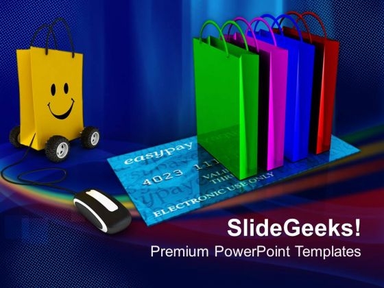 Online Shopping Internet PowerPoint Templates And PowerPoint Themes 0912