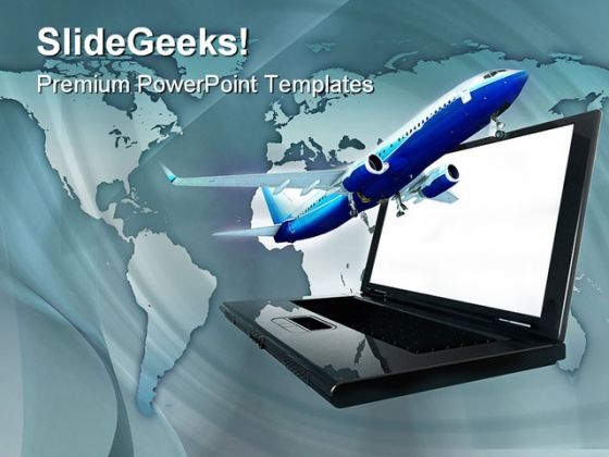 Online Travel Transportation PowerPoint Themes And PowerPoint Slides 0411