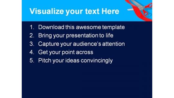 Opening Ceremony Business PowerPoint Template 0910