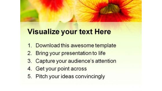 Orange Flowers Beauty PowerPoint Templates And PowerPoint Backgrounds 0211