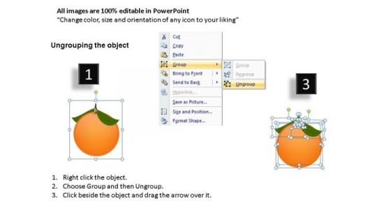 Orange Leading Fruit PowerPoint Slides And Ppt Templates