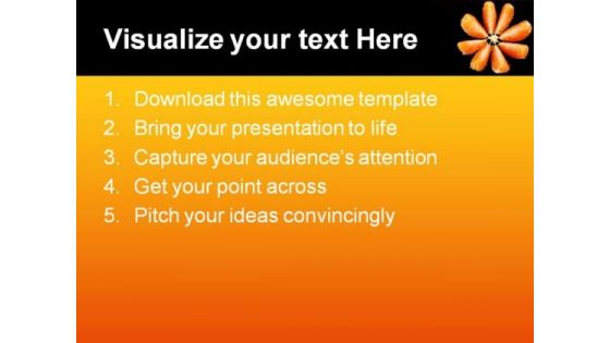 Orange On Black Food PowerPoint Templates And PowerPoint Backgrounds 0611