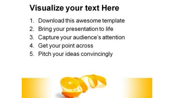 Orange Slice Food PowerPoint Themes And PowerPoint Slides 0311