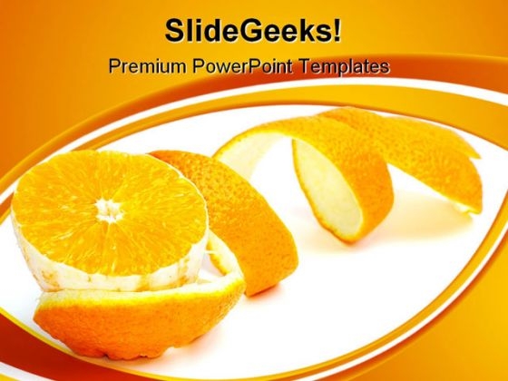 Orange Slice Food PowerPoint Themes And PowerPoint Slides 0311