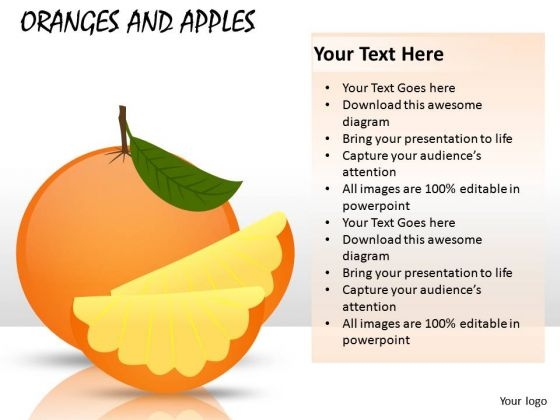 Orange Slices PowerPoint Slides And Ppt Diagram Templates