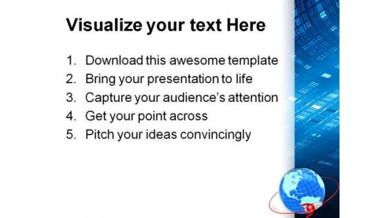Orbit Global Network PowerPoint Templates And PowerPoint Backgrounds 0111