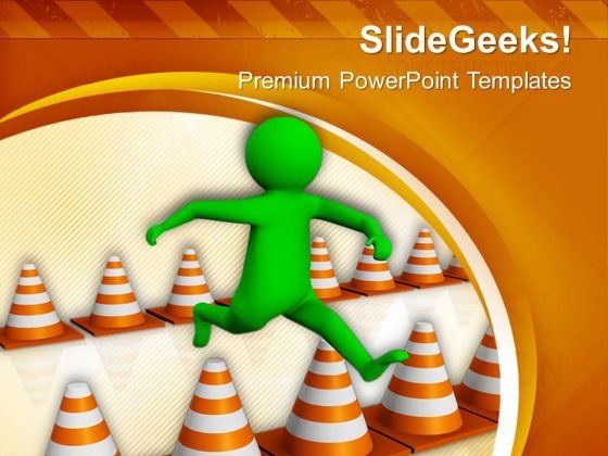 Overcome Challenges And Reach To The Goal PowerPoint Templates Ppt Backgrounds For Slides 0713