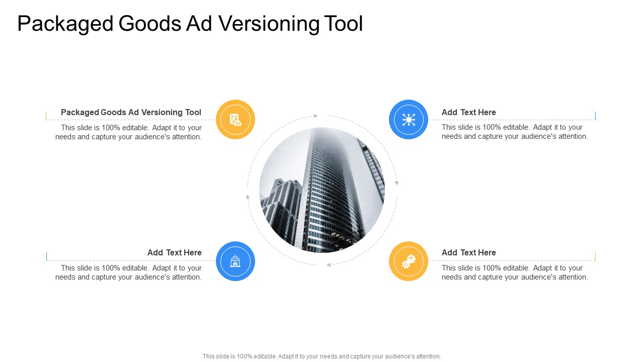 Packaged Goods Ad Versioning Tool In Powerpoint And Google Slides Cpb