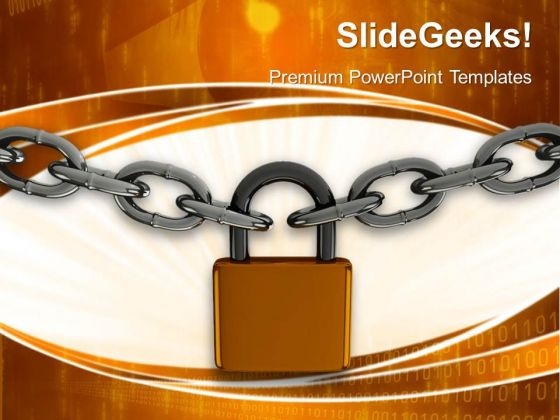Pad Lock Security PowerPoint Templates And PowerPoint Themes 0512