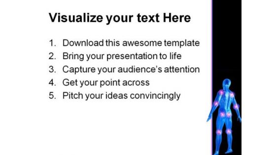 Painful Joints01 Medical PowerPoint Template 0610