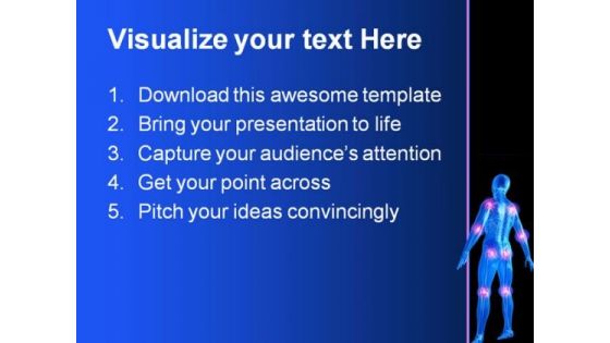 Painful Joints01 Medical PowerPoint Template 0610