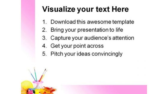 Paint Fun Art PowerPoint Themes And PowerPoint Slides 0511