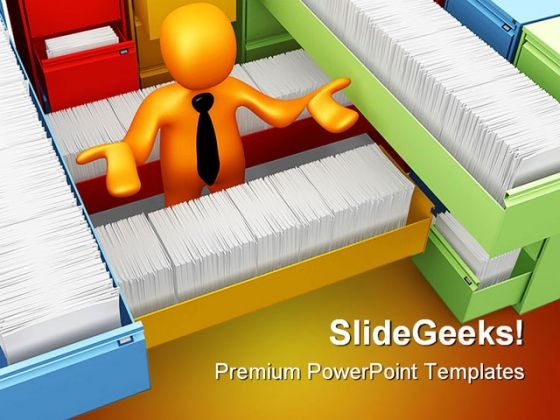 Paper Work Business PowerPoint Backgrounds And Templates 1210