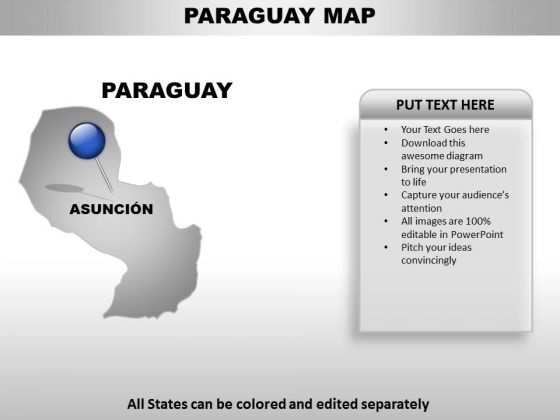 Paraguay Country PowerPoint Maps