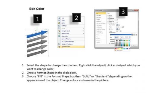 Parallel Processing Examples 5 Steps To Lead And Follow Arrow PowerPoint Templates