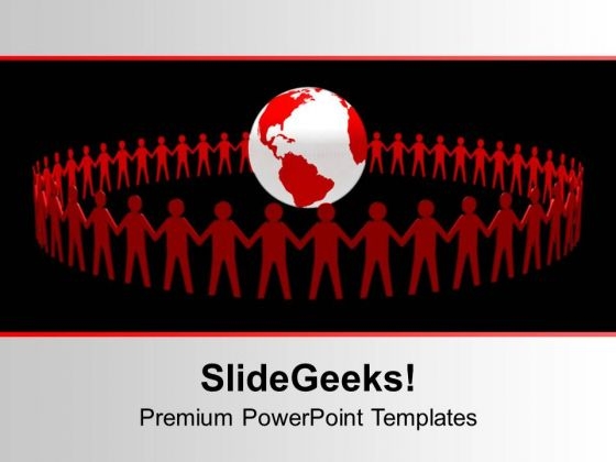 Partners Around The World PowerPoint Templates Ppt Backgrounds For Slides 0413