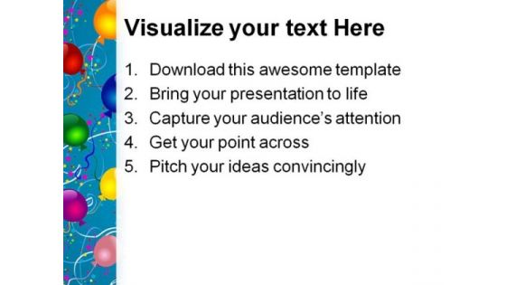 Party Balloons Abstract Background PowerPoint Themes And PowerPoint Slides 0811