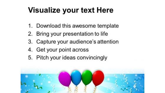 Party Balloons Event PowerPoint Templates Ppt Background For Slides 1112
