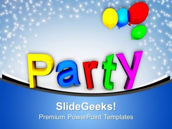 Party Balloons Holiday PowerPoint Templates Ppt Background For Slides 1112