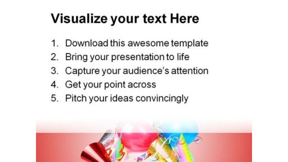 Party Celebration Festival PowerPoint Background And Template 1210