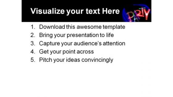 Party Entertainment PowerPoint Templates And PowerPoint Backgrounds 0511