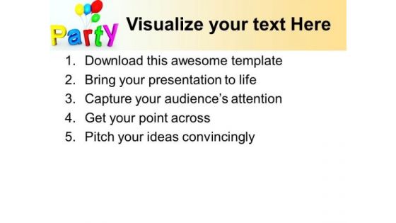 Party Lifestyle PowerPoint Templates And PowerPoint Themes 1012