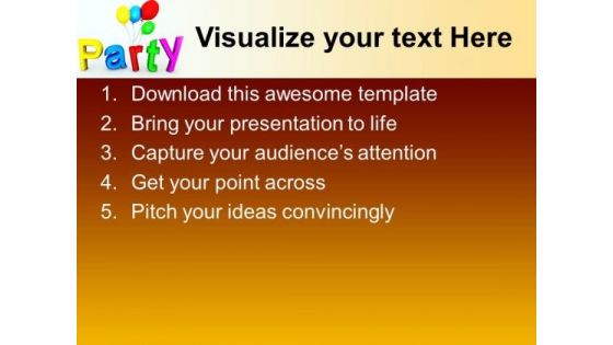 Party Lifestyle PowerPoint Templates And PowerPoint Themes 1012